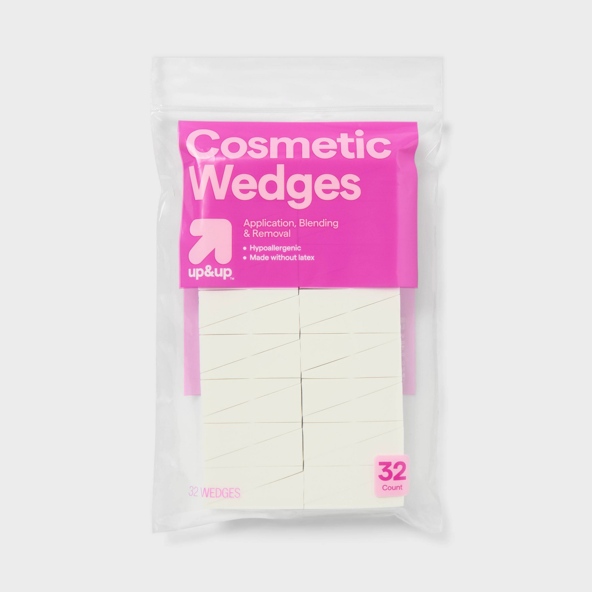 Cosmetic Sponge - 64ct Latex Free Foam Cosmetic Wedges,
