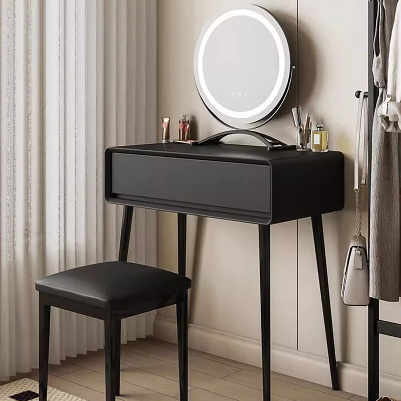 Makeup Beauty Lounge - Modern Corner Dressing Table Wood Organizer