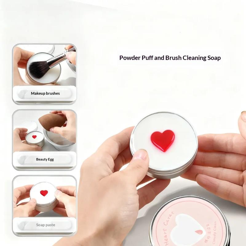 SU Cute Heart Shaped Makeup Br - Cosmetic Sponge 评论和价格
