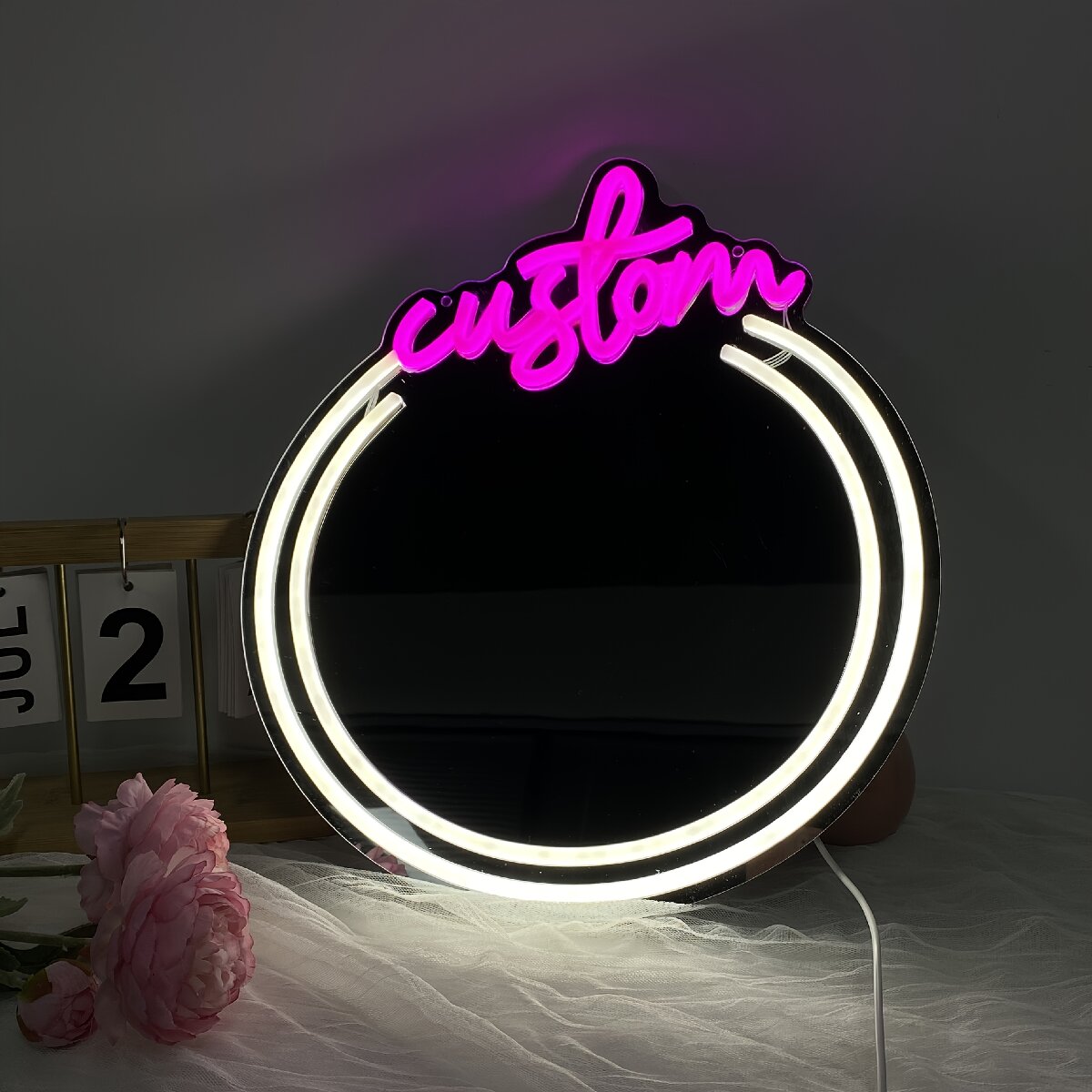 Custom Mirror Neon Signs, for  - Makeup Beauty Lounge 评论和价格