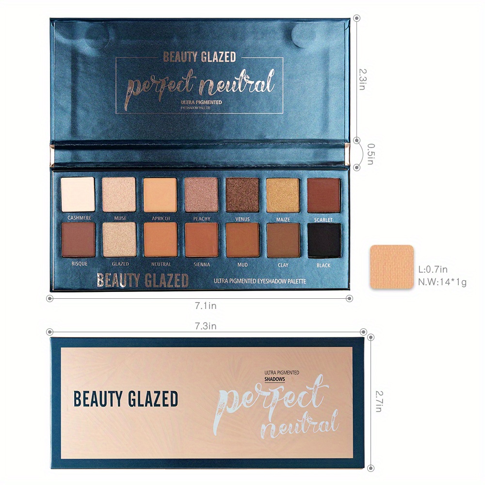 BEAUTY GLAZED 14 Colors Eyesha - Beauty Huda Makeup 评论和价格