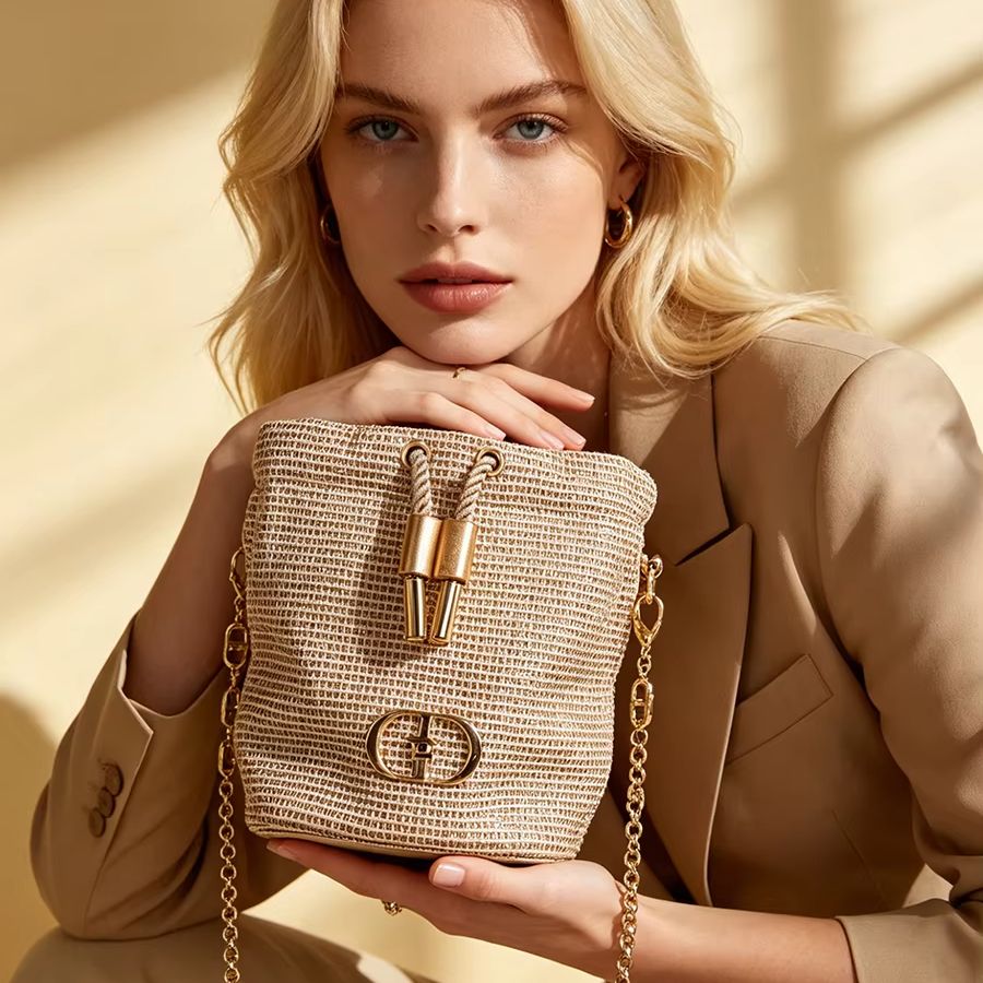 Dior’s bag Sparkling Woven Tex - Beauty Makeup Dior 评论和价格