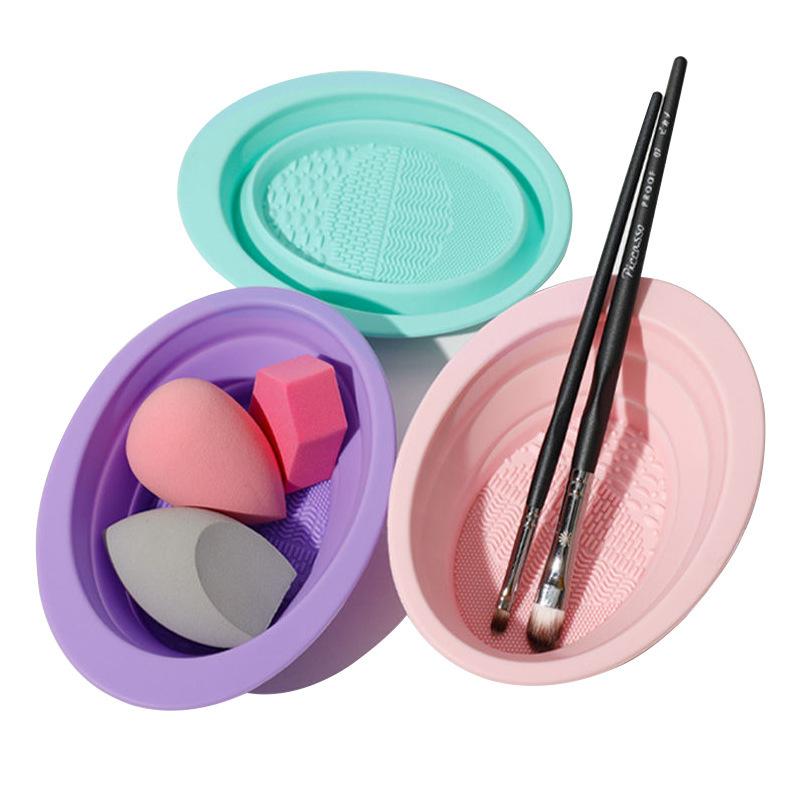 Soft Silicone Makeup Brush Cle - Cosmetic Sponge 评论和价格