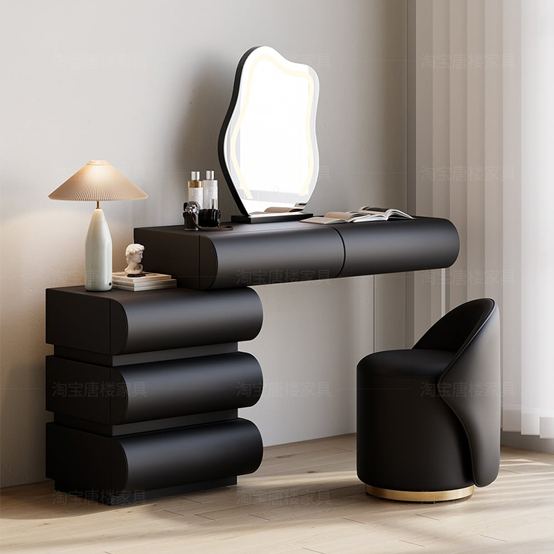 Modern Wood Vanity Table Vinta - Makeup Beauty Lounge 评论和价格