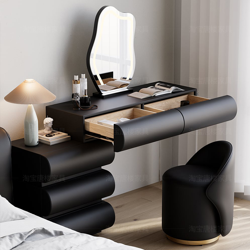 Modern Wood Vanity Table Vinta - Makeup Beauty Lounge 评论和价格