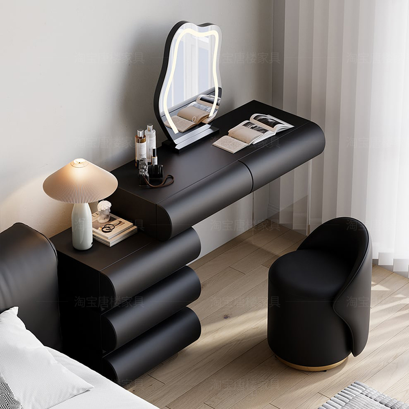 Modern Wood Vanity Table Vinta - Makeup Beauty Lounge 评论和价格