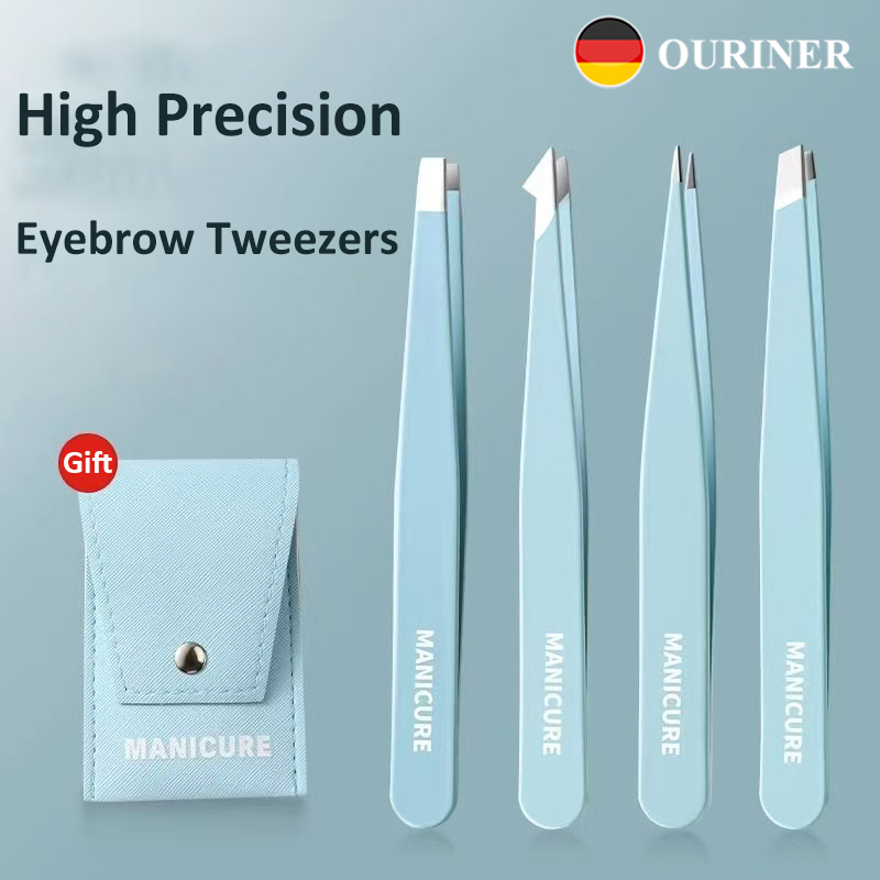 4 Pcs Colorful Eyebrow Tweezer - Beauty - Makeup - Eyes 评论和价格