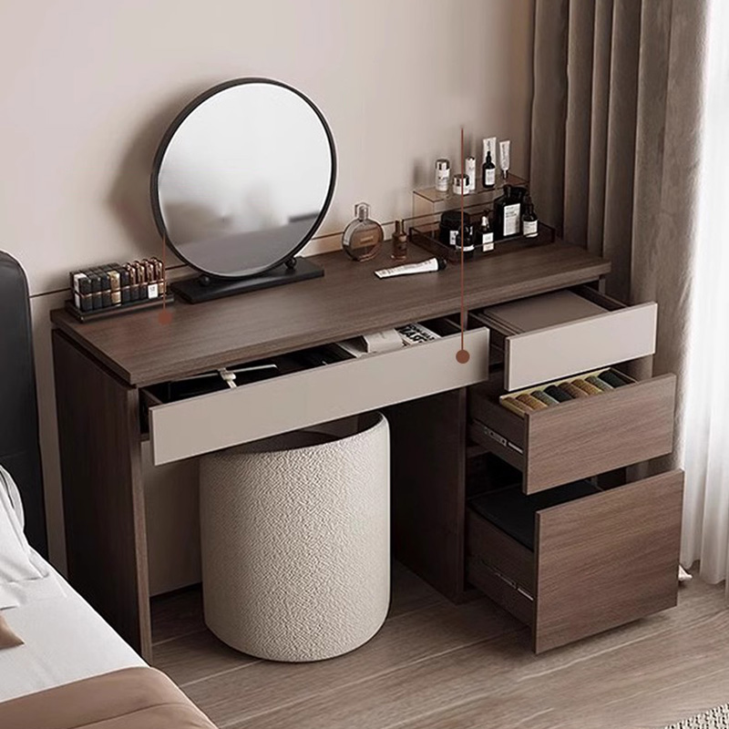 Wood Shelf Vanity Table Modern - Makeup Beauty Lounge 评论和价格