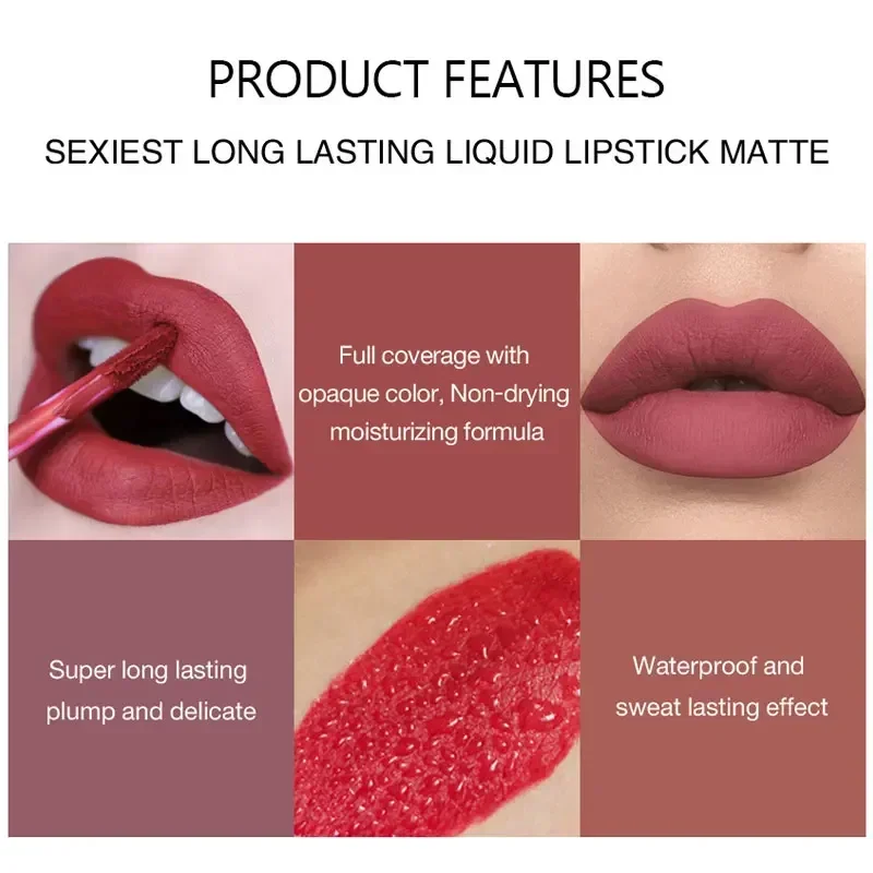 HANDAIYAN 6 PCS Lipstick Set M - Beauty Huda Makeup 评论和价格