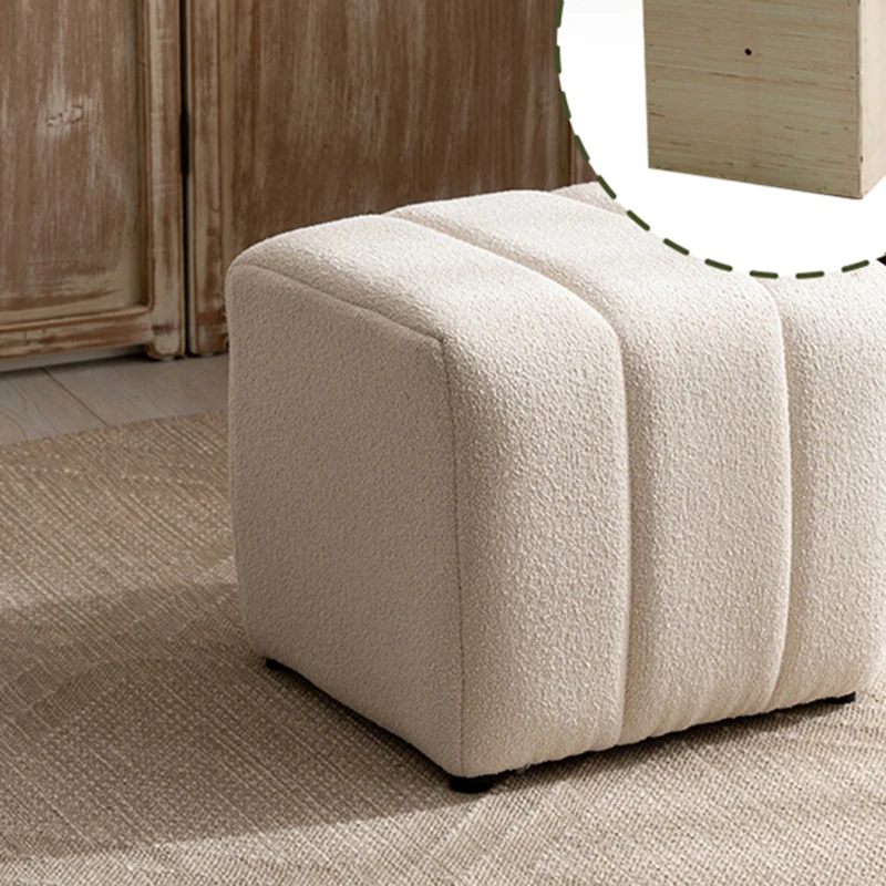 Grey Hallway Foot Stool Puffs  - Makeup Beauty Lounge 评论和价格