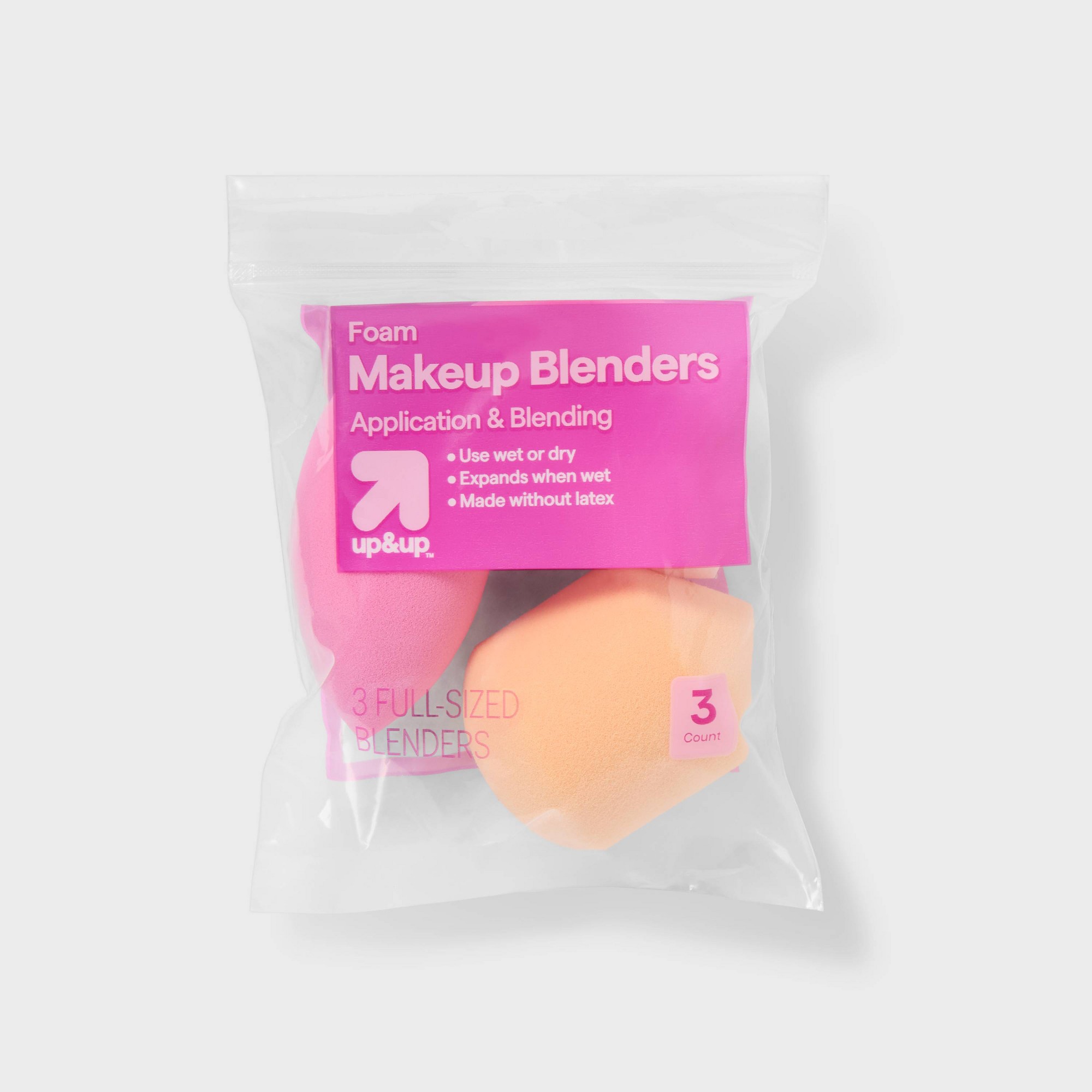 3ct Assorted Shape Makeup Blen - Cosmetic Sponge 评论和价格