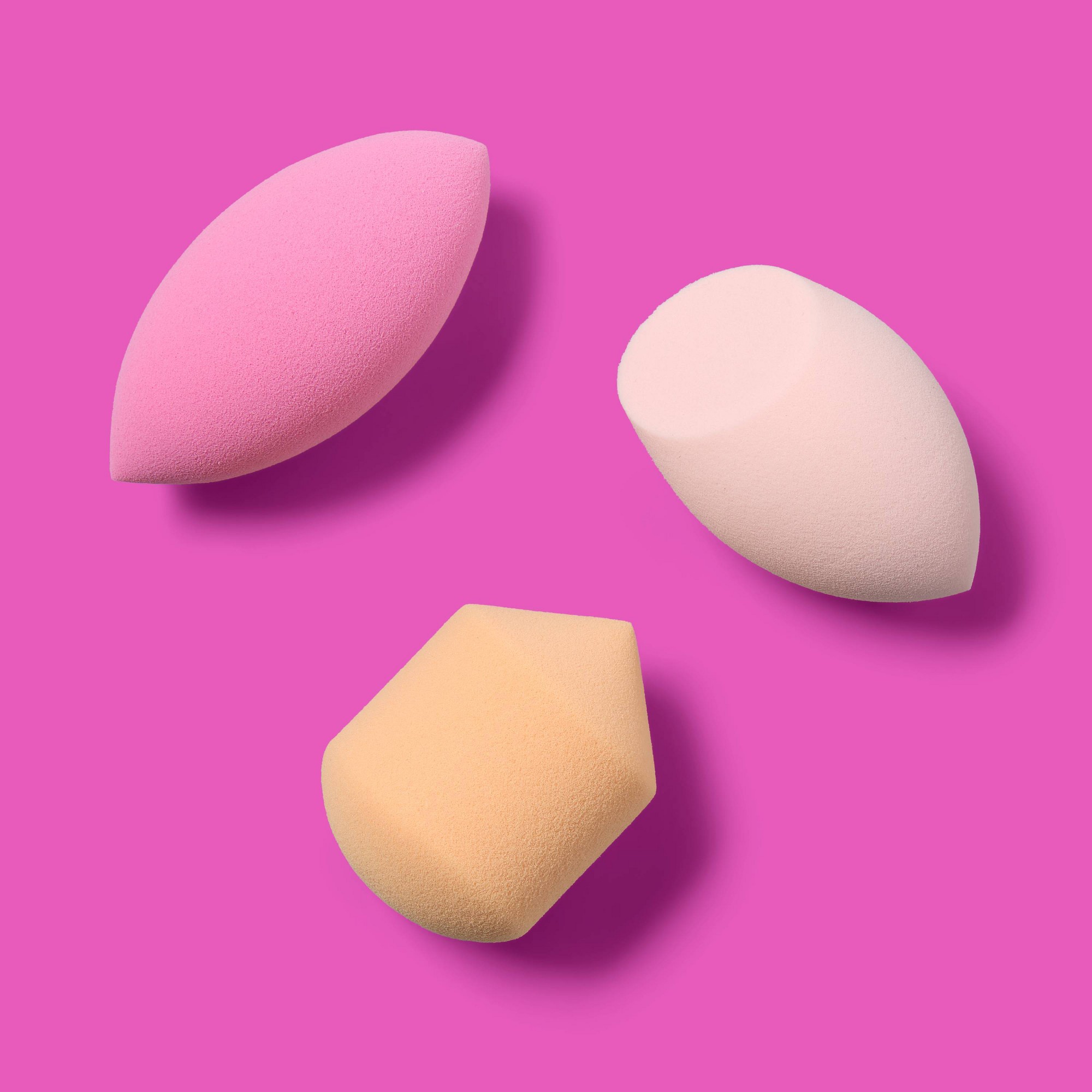 3ct Assorted Shape Makeup Blen - Cosmetic Sponge 评论和价格