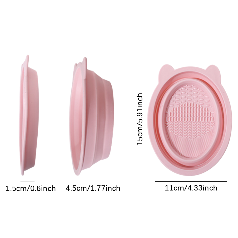 Collapsible Silicone Makeup Br - Cosmetic Sponge 评论和价格