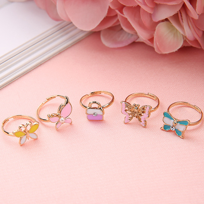 10/20 pcs Children Cute Ring A - Beauty Makeup For Kids 评论和价格