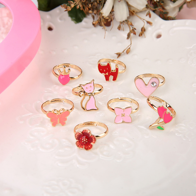 10/20 pcs Children Cute Ring A - Beauty Makeup For Kids 评论和价格