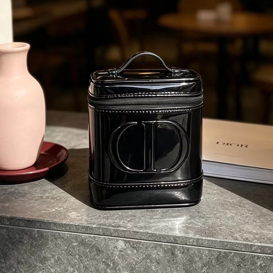 DIORs bag Black Mesh Women Bag - Cosmetic Sponge 评论和价格