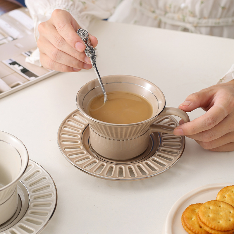 Luxury Ceramic Coffee Cup Dish - Beauty Makeup Desk 评论和价格